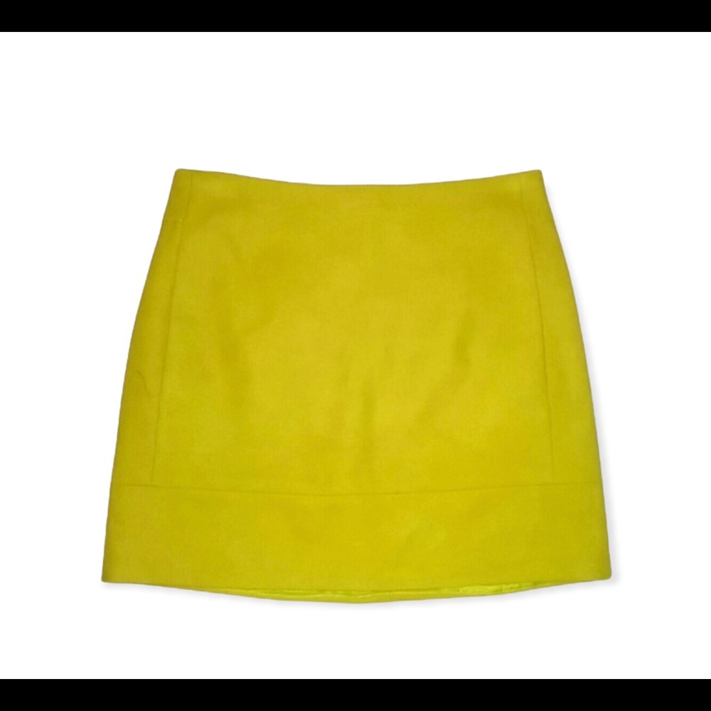 Green J.crew skirt